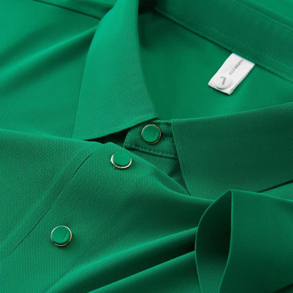 Self Dark Green Stitchless Half Sleeve Polo T-shirt - WearMen