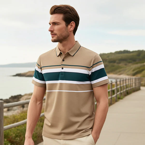 Men's Brown Stitchless Regular Fit Half Sleeve T-Shirt - WearMen