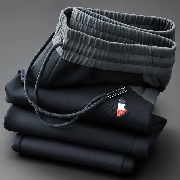 WearMen Navy Joggers with Grey Waistband – Sleek & Comfortable