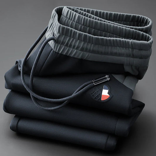 WearMen Navy Joggers with Grey Waistband – Sleek & Comfortable