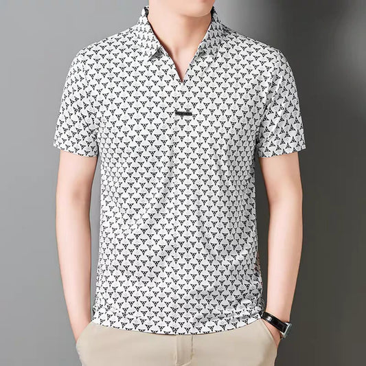 Men's White Stitchless Polo T-Shirt - WearMen