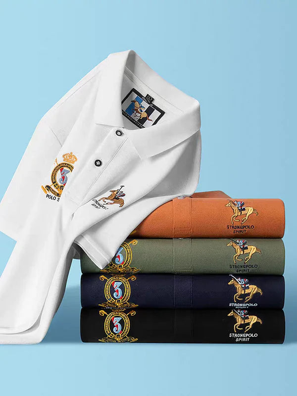 Men’s Premium Navy Blue Polo T-Shirt – Polo Spirit Edition