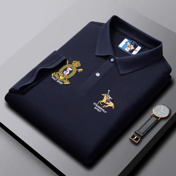 Men’s Premium Navy Blue Polo T-Shirt – Polo Spirit Edition