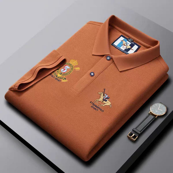 Men’s Premium Brown Polo T-Shirt – Polo Spirit Edition