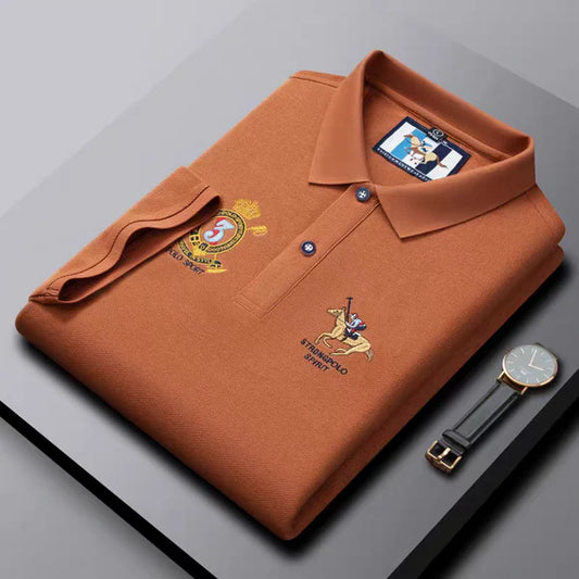 Men’s Premium Brown Polo T-Shirt – Polo Spirit Edition