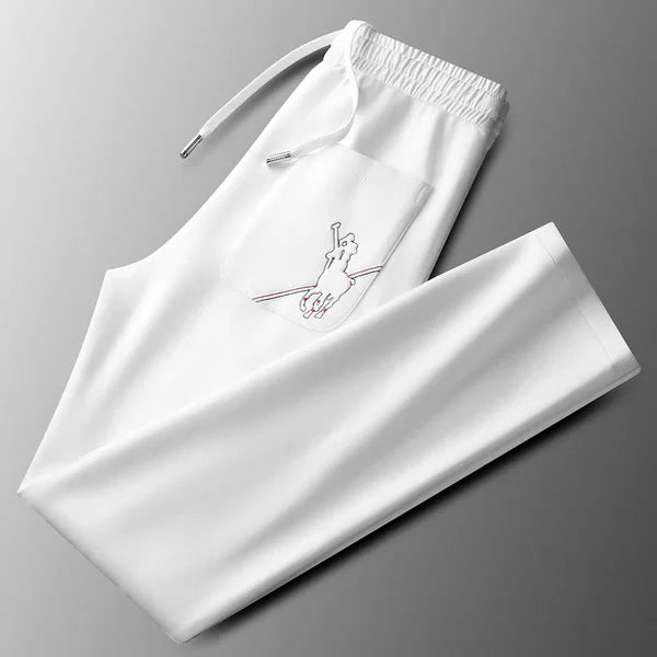 Men's Premium White Joggers – Classic Comfort & Modern Style